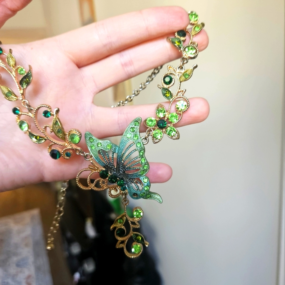 Fairycore Butterfly Statement Necklace
